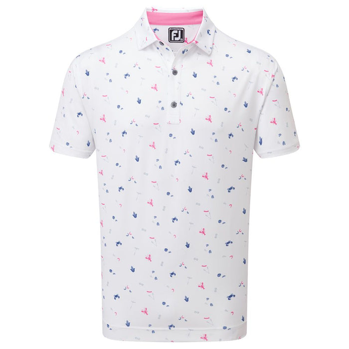 Footjoy Clam Bake Golf Polo Shirt - White