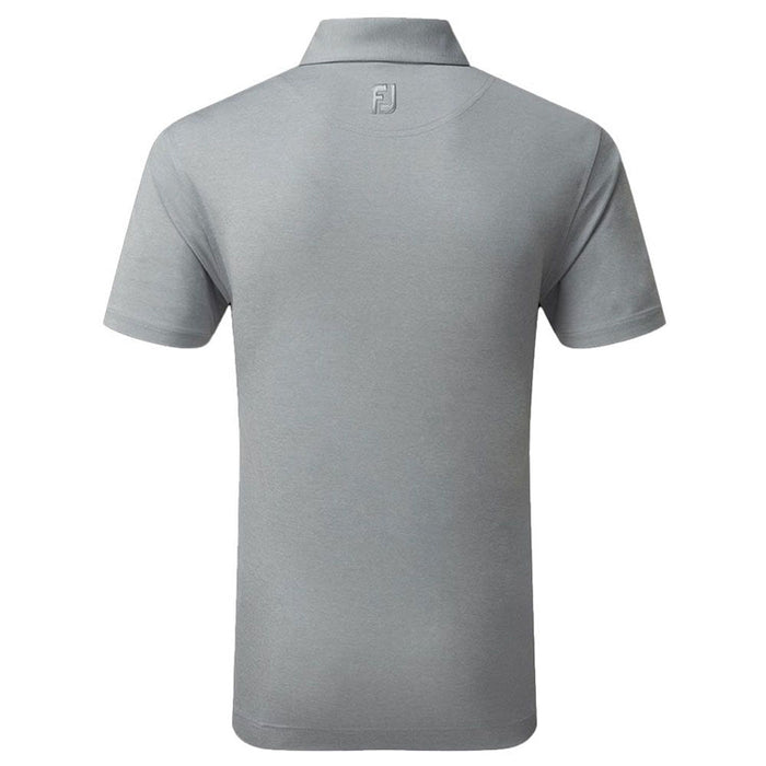 Footjoy Heather Self Collar Golf Polo Shirt - Grey