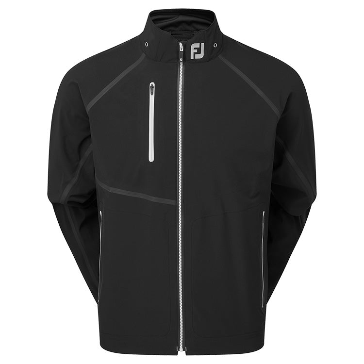 Footjoy Hydrotour Waterproof Golf Jacket - Black/Silver