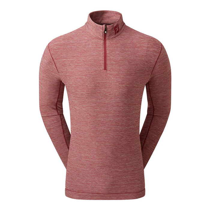 Footjoy Space Dye Chillout Golf Pullover - Maroon