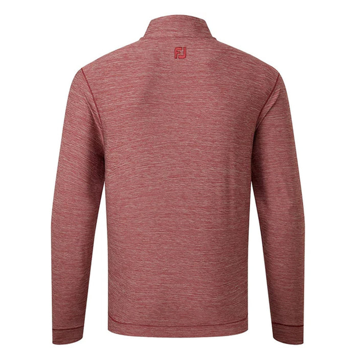 Footjoy Space Dye Chillout Golf Pullover - Maroon