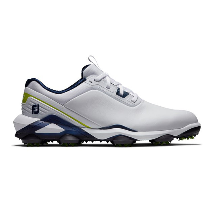 Footjoy Tour Alpha Golf Shoes White/Navy/Lime Andrew Morris Golf
