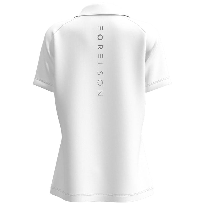 Forelson Blockley Ladies Zip Golf Polo Shirt - White