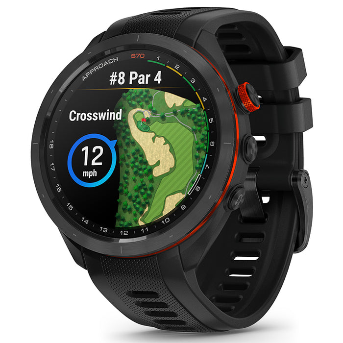 Garmin Approach S70 GPS Golf Watch - Black - 47mm