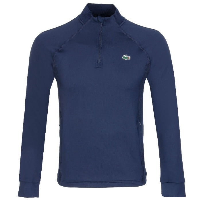 LACOSTE 1/4 Zip Golf Sweatshirt - Navy