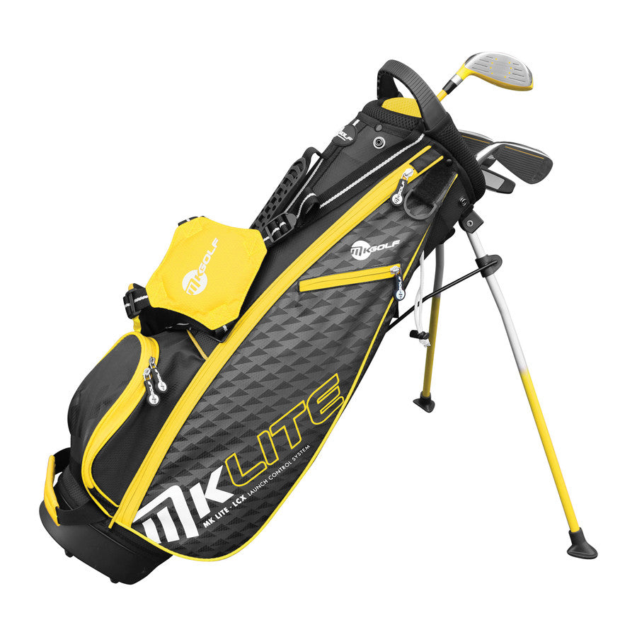 MKids Lite Stand Bag Golf Set - Yellow 45in (115cm) - Left-Handed