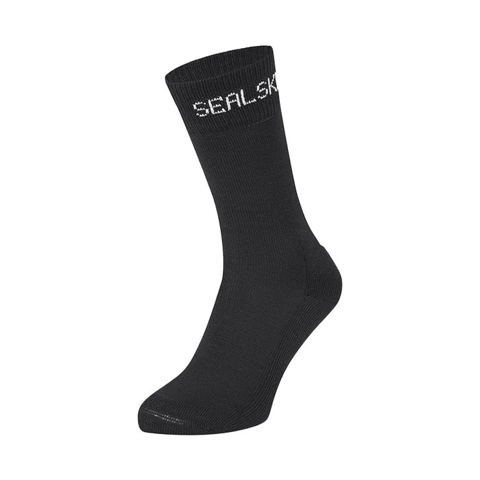 Sealskinz Suffield Solo Merino Liner Sock - Black