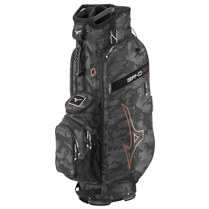 Mizuno BR-D3 Golf Cart Bag - Black Camo/Copper