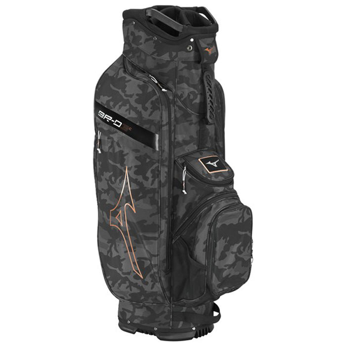 Mizuno BR-D3 Golf Cart Bag - Black Camo/Copper