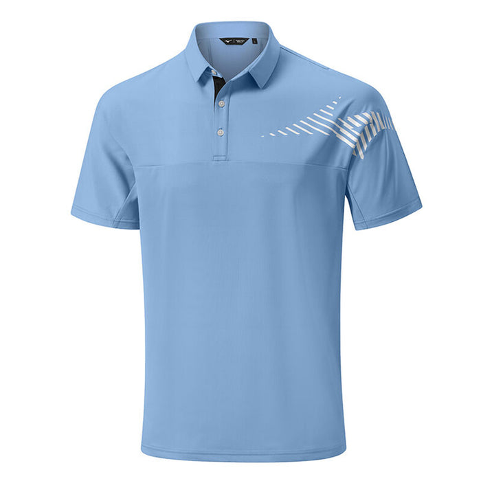 Mizuno Laser RB Golf Polo Shirt - Air Blue