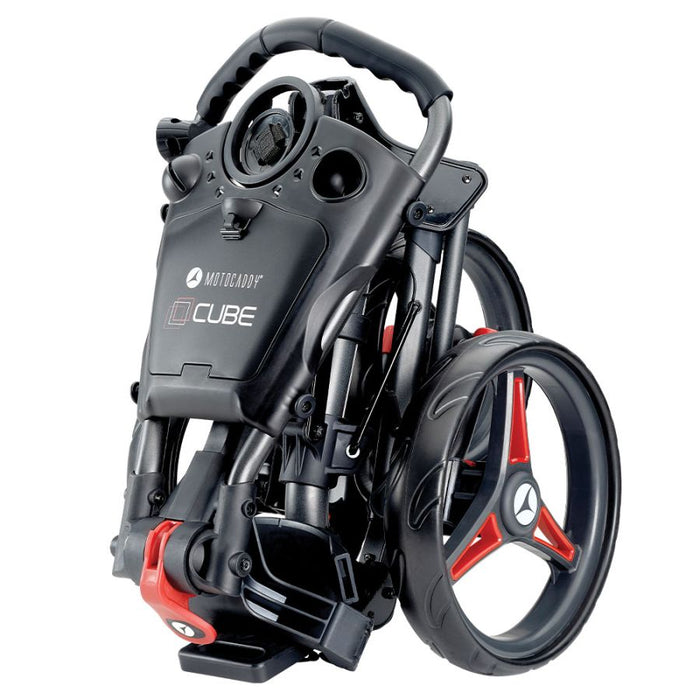 Motocaddy Cube Push Golf Trolley - Graphite/Red