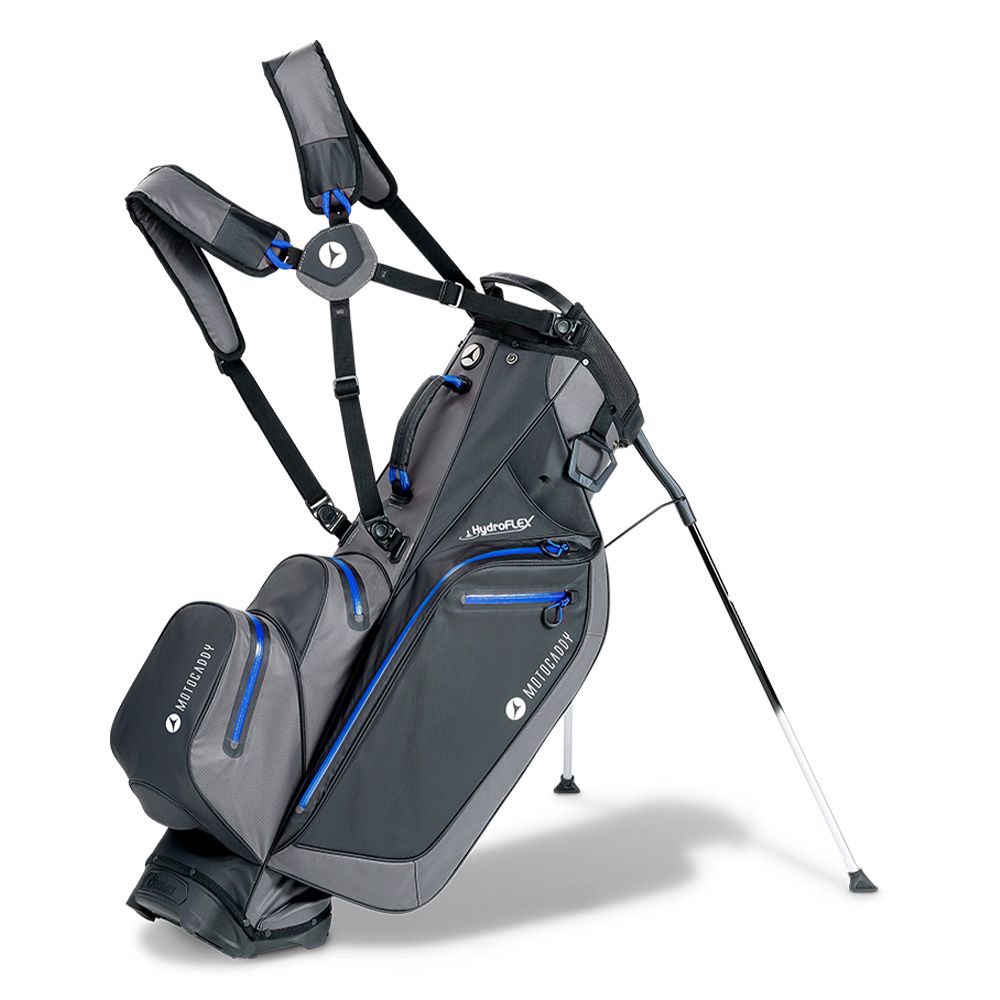 Motocaddy Hydroflex Golf Stand Bag - Charcoal/Blue