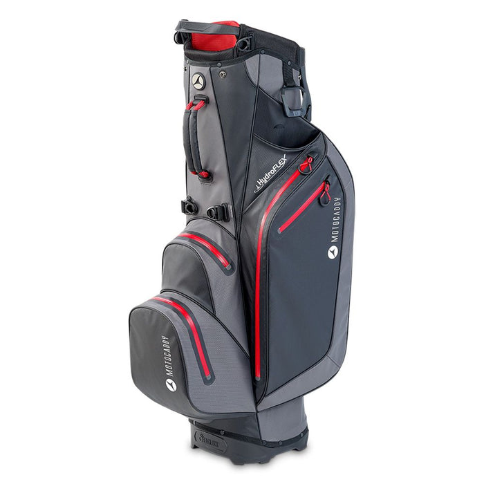 Motocaddy Hydroflex Golf Stand Bag -  Charcoal/Red