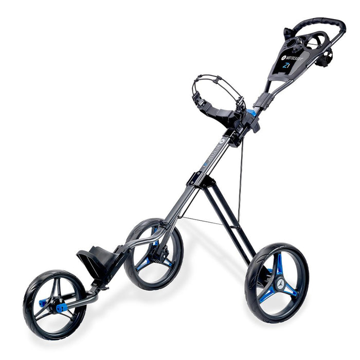 Motocaddy  Z1 Golf Push Trolley - Charcoal/Blue