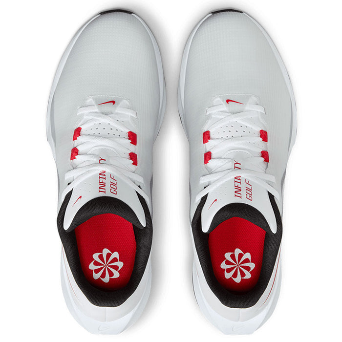 Nike Infinity G Golf Shoes - White/Red/Black