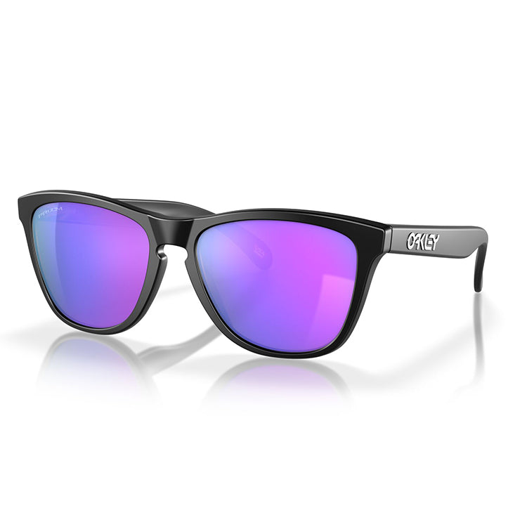 Oakley Frogskins Sunglasses - Matte Black/Prizm Violet