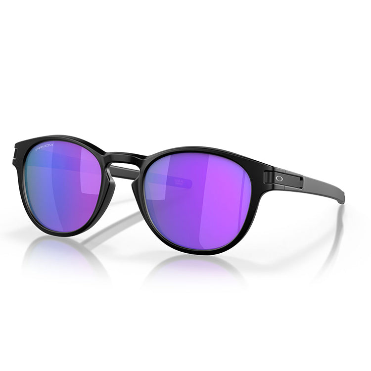 Oakley Latch Sunglasses - Matte Black/Prizm Violet