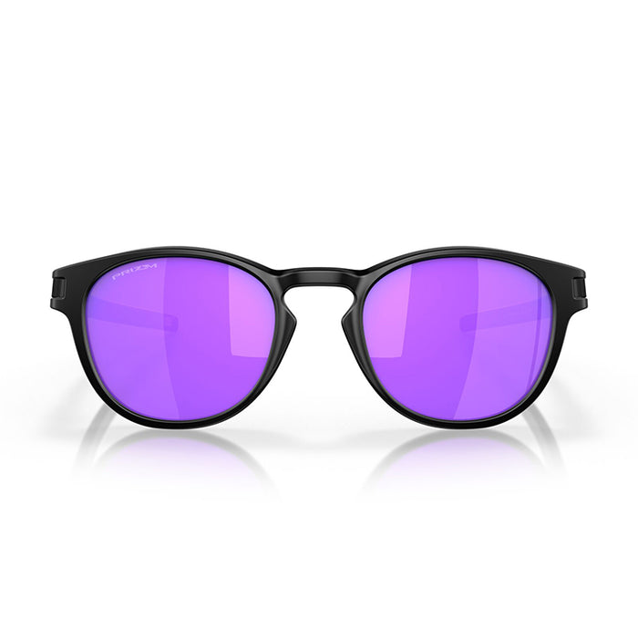 Oakley Latch Sunglasses - Matte Black/Prizm Violet