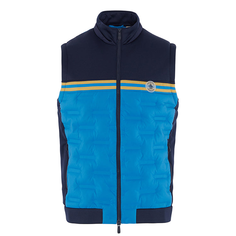 Penguin Insulated Mixed Media 80s Colour Block Full-Zip Golf Vest