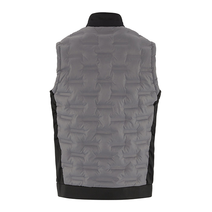 Penguin Insulated Mixed Media 80s Colour Block Full-Zip Golf Vest - Caviar