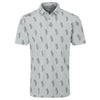 Ping Arizona Cactus Golf Polo Shirt - Pearl Grey