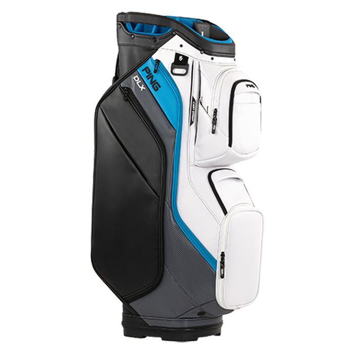 Ping DLX 2025 Golf Cart Bag - White/Grey/Blue