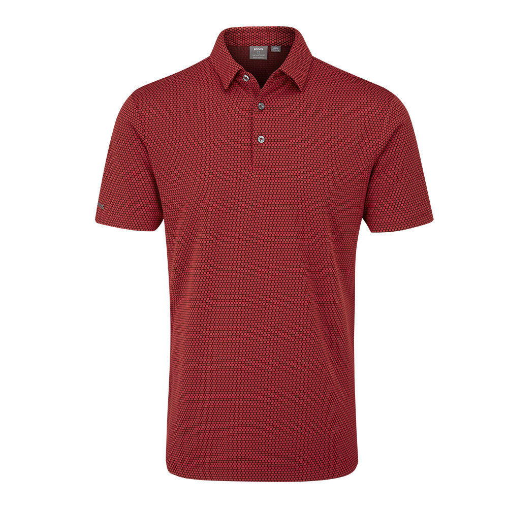 Ping Halcyon Golf Polo Shirt - Rich Red