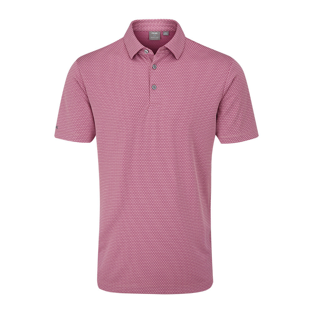 Ping Halcyon Golf Polo Shirt - Wild Rose