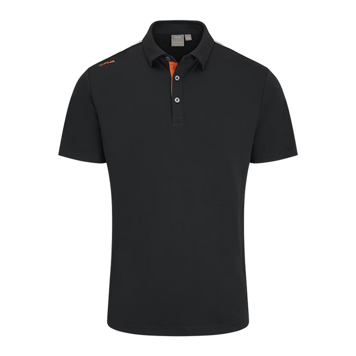 Ping Inver Golf Polo Shirt - Black