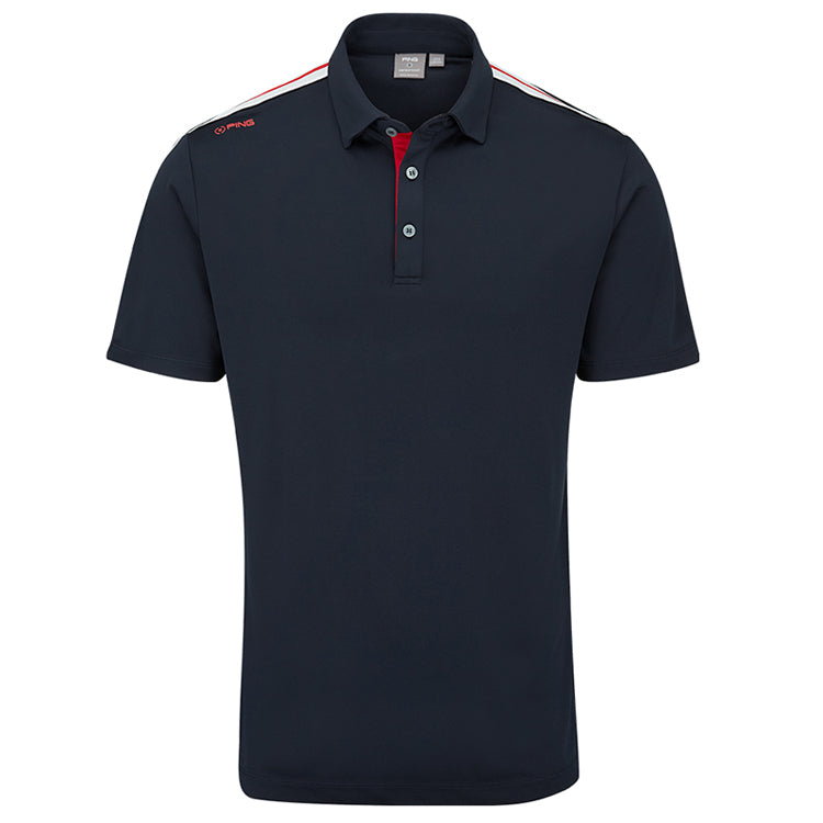 Ping Inver Golf Polo Shirt - Navy Multi
