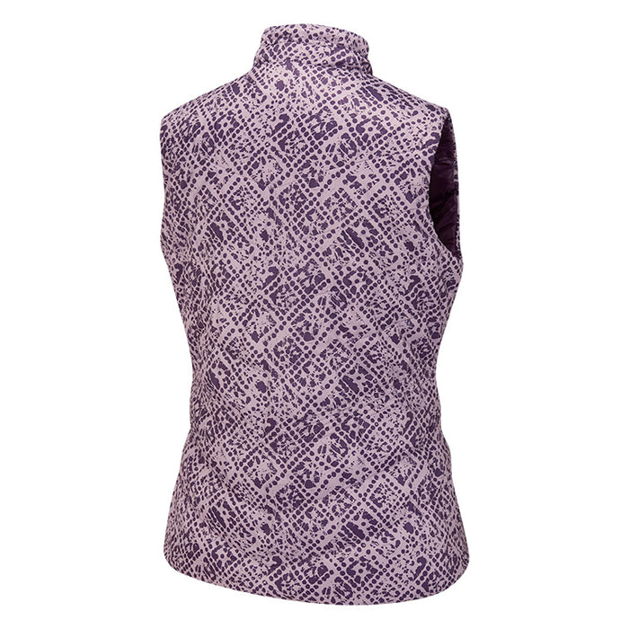 Ping Lola Reversible Ladies Golf Vest - Purple Plum/Multi