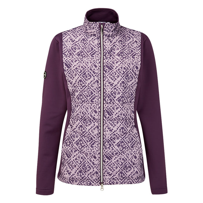 Ping Niki Sensorwarm Ladies Golf Jacket - Purple Plum/Multi