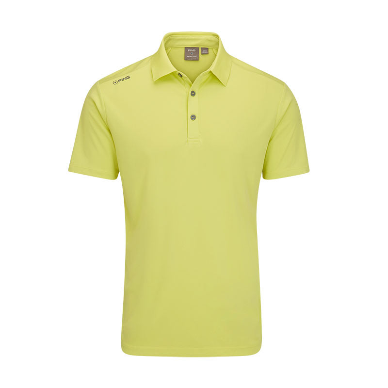 Ping Lindum Golf Polo Shirt - Limelight