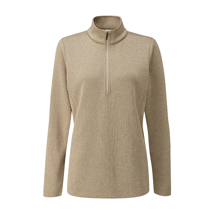 Ping Lyla Ladies 1/4 Zip Fleece Golf Pullover - Walnut