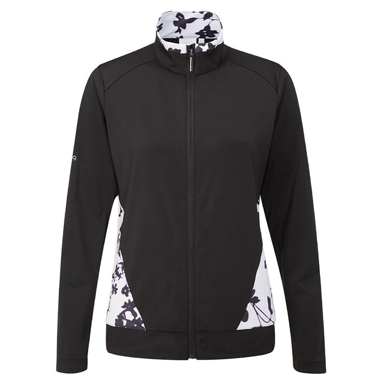Ping Oria Ladies FullZip Golf Jacket Black/White Andrew Morris Golf