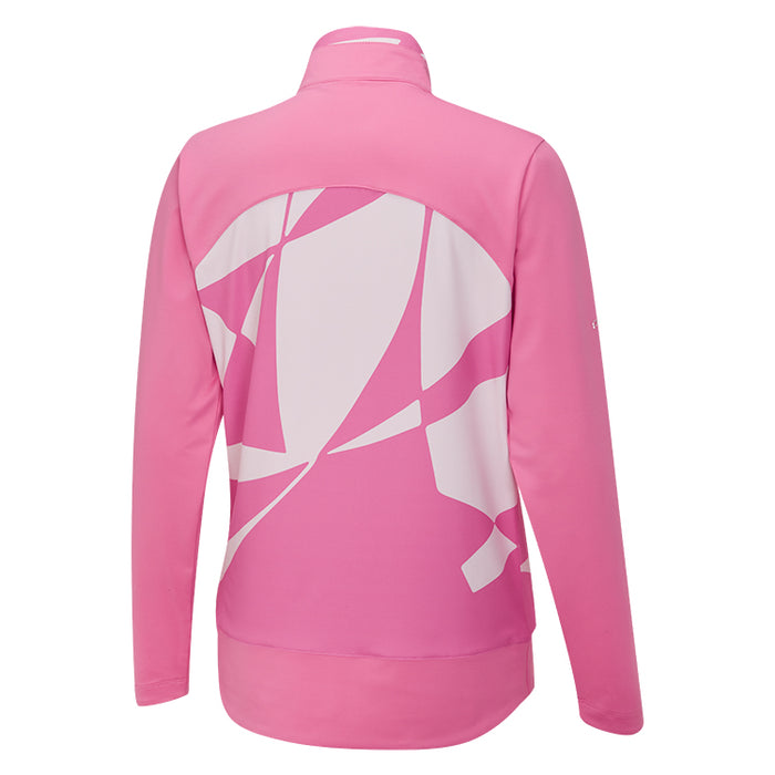 Ping Oria Ladies Full-Zip Golf Jacket - Flamingo/White