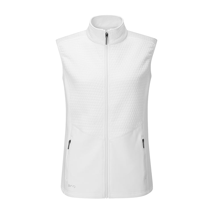 Ping Primrose Ladies Golf Vest White Andrew Morris Golf