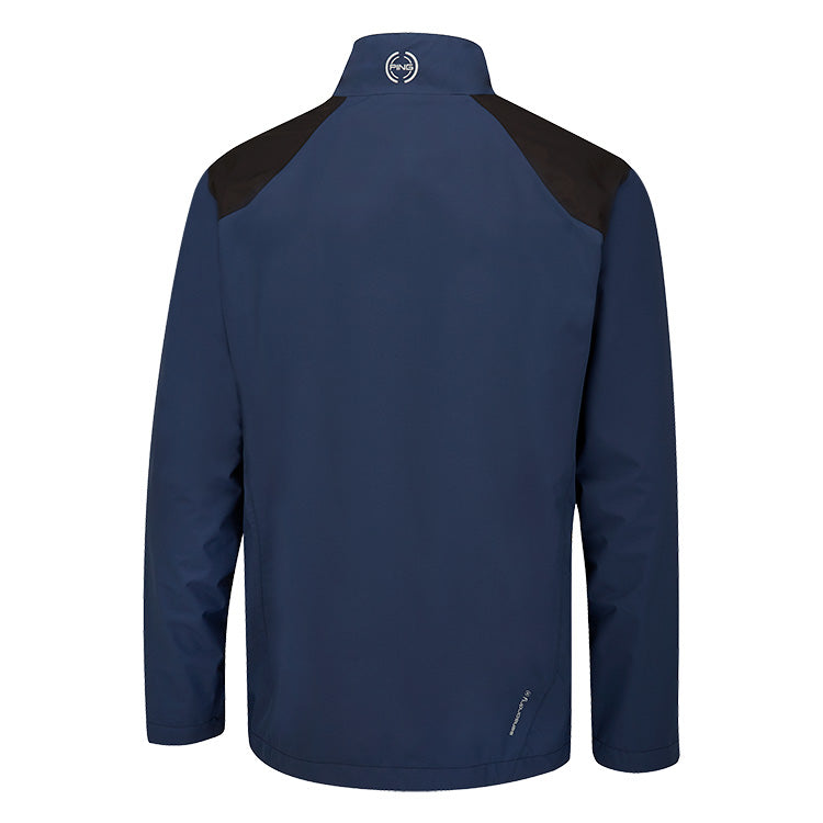 Ping Sensordry S2 Waterproof Golf Jacket - Oxford Blue - Andrew Morris Golf