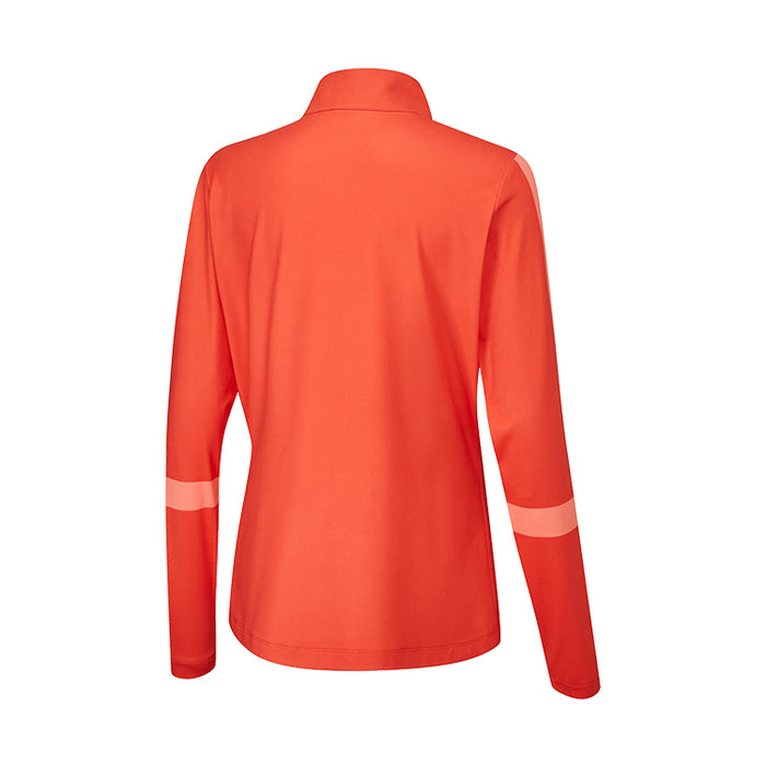 Ping Tamara Ladies Long Sleeve Golf Top - Flame/Melon