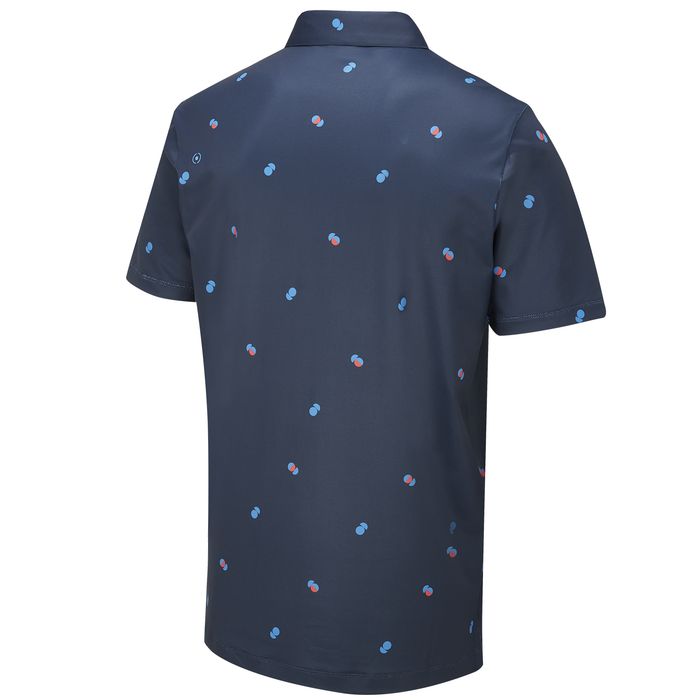 Ping Two Tone Golf Polo Shirt - Navy/Poppy