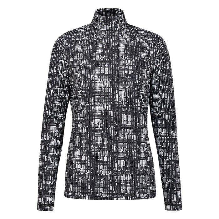 Ping Wendy Long Sleeve ladies Golf Polo Shirt - Black/Multi