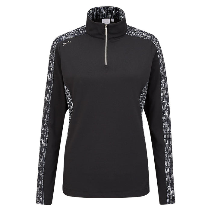 Ping Zenya 1/4 Zip Golf Pullover - Black/Multi