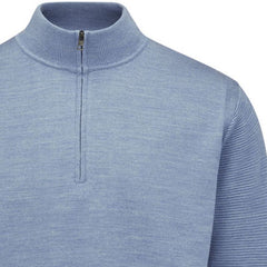 Ping Croy Lined 1 2 Zip Golf Pullover Stone Blue Marl Andrew