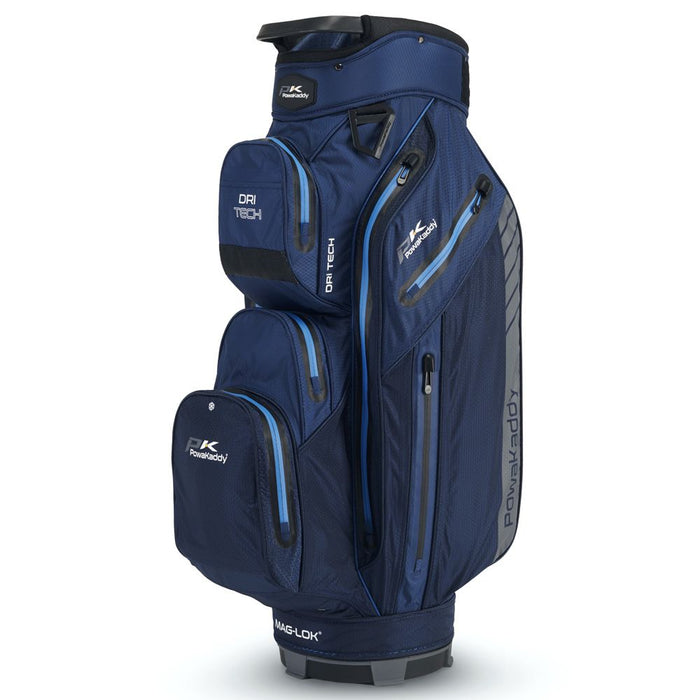 Powkaddy 2024 Dri-Tech Golf Cart Bag - Navy/Gunmetal