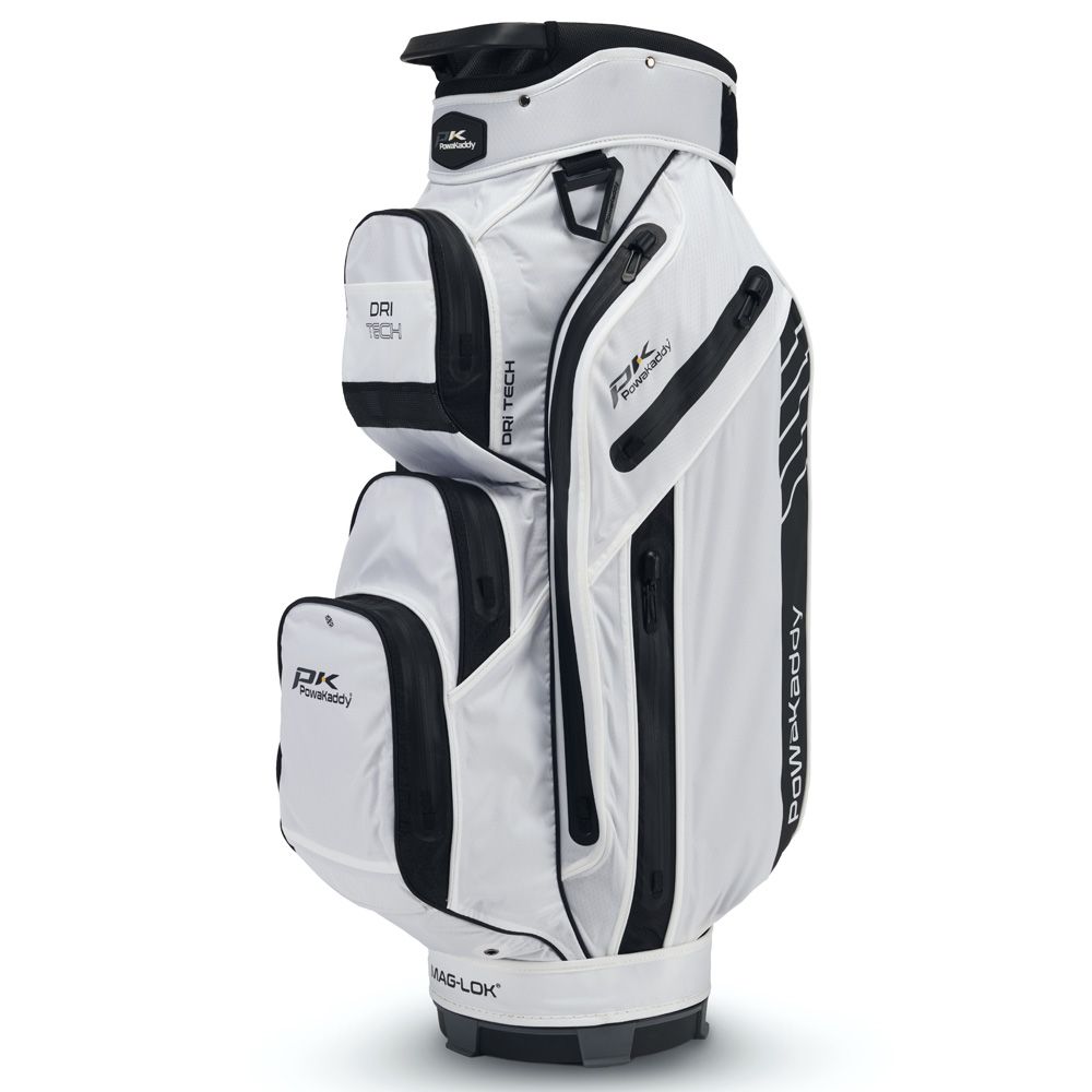 Powakaddy 2024 Dri-Tech Golf Cart Bag - White/Black