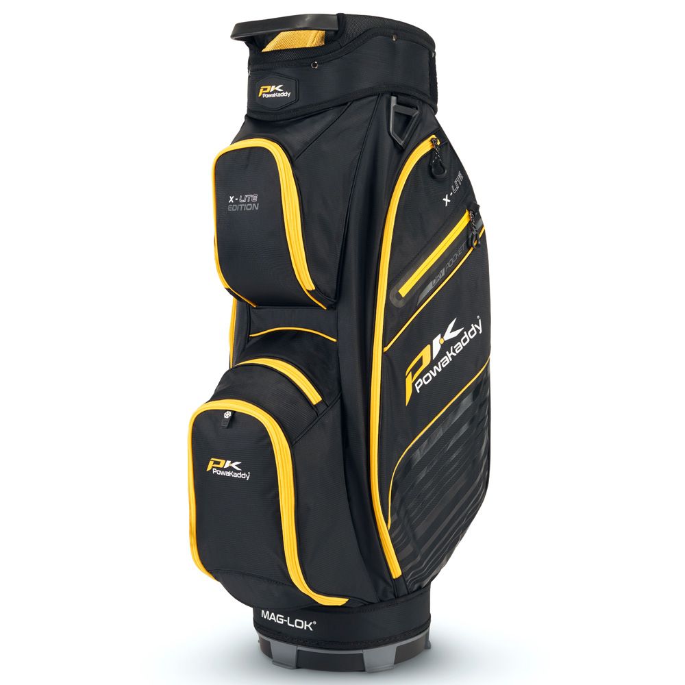 Powakaddy 2024 X-Lite Golf Cart bag - Black/Yellow