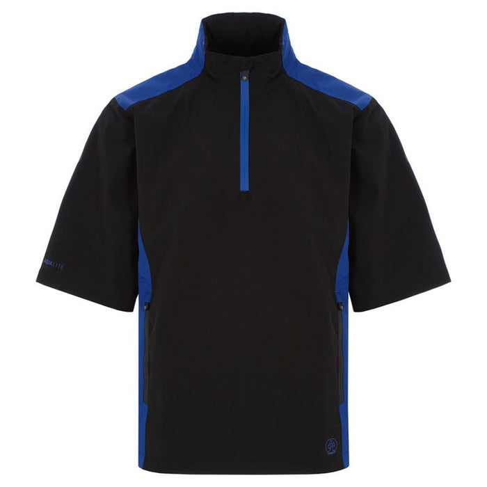 ProQuip Aqualite Half Zip Waterproof Golf Top - Black/Royal