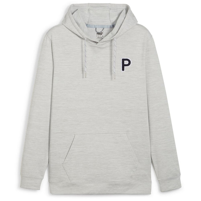 Puma Cloudspun Patch golf Hoodie - Ash Grey Heather