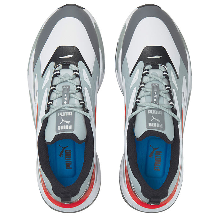 Puma GS Fast Golf Shoes - White/Red