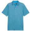 Puma Mattr Palm Deco Golf Polo Shirt - Blue/Black